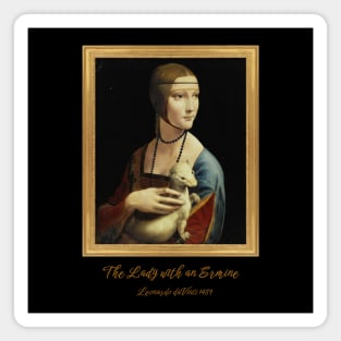 Leonardo da Vinci Lady with an Ermine Fine Art Magnet